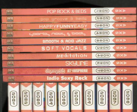 V.A.Library AXS Music: 21 div v. Nr.2053-2099 aus Library, AX's Music (2003-2004)(AXS 20**), F,  - 21CD - Z173 - 27,00 Euro