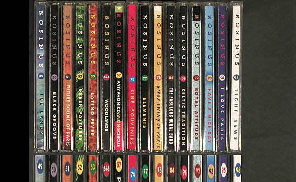 V.A.Library Kosinus: 16CD aus Nr. 49-98,fr.Sound Library, Kosinus (1998-2002)(KOS **), F(EEC),  - 16CD - Z180 - 24,00 Euro