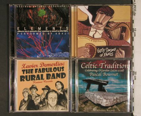 V.A.Library Kosinus: 16CD aus Nr. 49-98,fr.Sound Library, Kosinus (1998-2002)(KOS **), F(EEC),  - 16CD - Z180 - 24,00 Euro