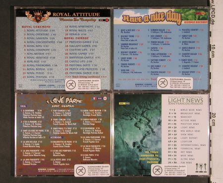 V.A.Library Kosinus: 16CD aus Nr. 49-98,fr.Sound Library, Kosinus (1998-2002)(KOS **), F(EEC),  - 16CD - Z180 - 24,00 Euro