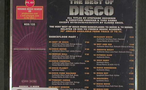 V.A.Library Kosinus: 10CD Nr.130-139,from SoundLibrary, Kosinus (2006-2007)(KOS ***), F,  - 10CD - Z182 - 15,00 Euro
