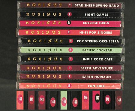 V.A.Library Kosinus: 10CD Nr.140-149,from Sound Library, Kosinus (2004-2005)(KOS ***), F,  - 10CD - Z183 - 15,00 Euro