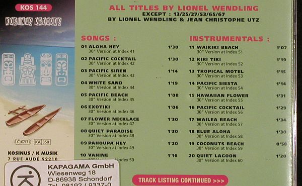 V.A.Library Kosinus: 10CD Nr.140-149,from Sound Library, Kosinus (2004-2005)(KOS ***), F,  - 10CD - Z183 - 15,00 Euro