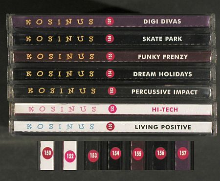 V.A.Library Kosinus: 7 CD aus Nr.150-157,fr.SoundLibrary, Kosinus (2005-2006)(KOS ***), F,  - 7CD - Z184 - 10,50 Euro