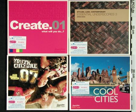 V.A.Library Atmos: 8CDs Nr.205-212, from Library, Atmos(ATMOS CD 2**), A(UK),Digi, 2005 - 8CD - Z189 - 12,00 Euro
