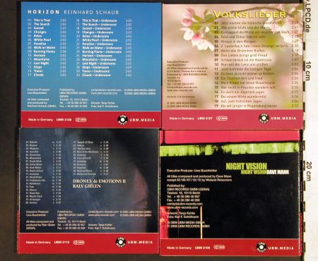 V.A.Library UBM Media: 10CD Nr.UBM 2101-2110, fr.Library, Edition UBM(2005-2006)(UBM 21**), D,  - 10CDs - Z199 - 15,00 Euro
