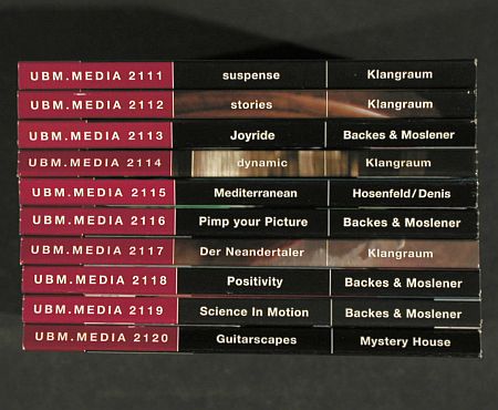 V.A.Library UBM Media: 10CD Nr.UBM 2111-2120, fr.Library, Edition UBM(UBM 21**), D, 2006 - 10CDs - Z200 - 15,00 Euro