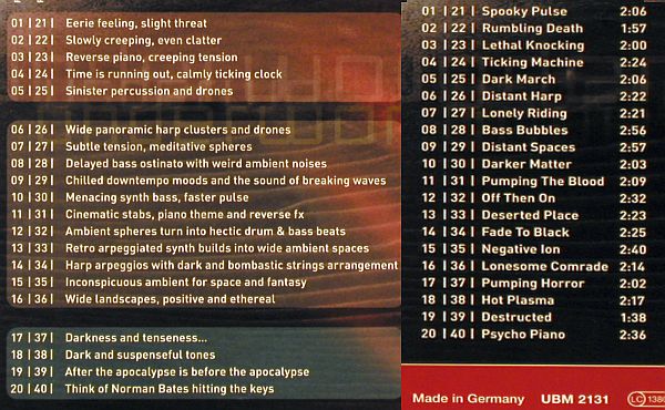 V.A.Library UBM Media: 11CD aus Nr.UBM 2121-2132,frLibrary, Edition UBM (2007-2007)(UBM 21**), D,  - 11CDs - Z201 - 16,50 Euro