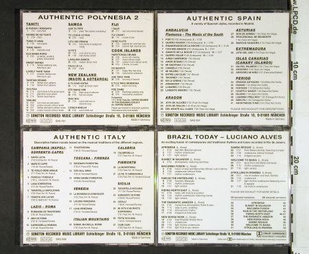 V.A.Library Sonoton Authentic: 12CDs aus Nr.SAS 029-204,frArchives, Sonoton(1990-1996)(SAS ***), D,  - CD*12 - Z203 - 18,00 Euro
