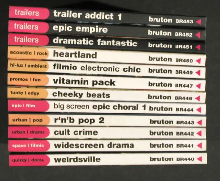 V.A.Library Bruton Music: 24CDs aus Nr.440-469,frLibrary,Digi, Bruton (2005-2008)(BR 4**), EU, 1*2CD,  - CD*24 - Z204 - 36,00 Euro