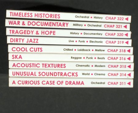 V.A.Library Chappell: 18CDs aus Nr.311-334, from Library, Chappell (2005-2007)(CHAP 3**), UK, Digi,  - 18*CD - Z207 - 27,00 Euro
