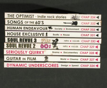V.A.Library Chappell: 18CDs aus Nr.311-334, from Library, Chappell (2005-2007)(CHAP 3**), UK, Digi,  - 18*CD - Z207 - 27,00 Euro