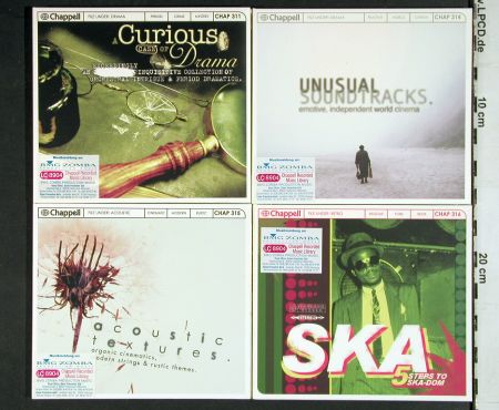 V.A.Library Chappell: 18CDs aus Nr.311-334, from Library, Chappell (2005-2007)(CHAP 3**), UK, Digi,  - 18*CD - Z207 - 27,00 Euro