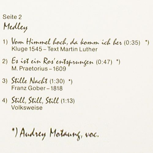 M&uuml;nster's Old Merry Tale Jazz Band: Alle Jahre wieder..f.Audrey Motaung, Flop (Langnese) (Flop No.7), D, 1986 Typ: 12" Best.-Nr.: V228 Preis: 5,00 Euro.