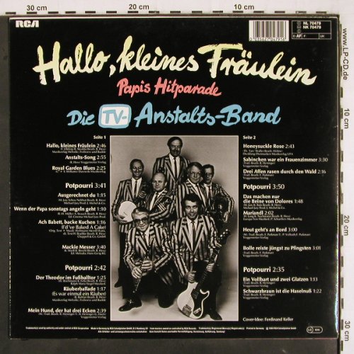 TV-Anstalts-Band: Hallo, kleines Fräulein (Dixie), RCA(NL 70479), D, 1984 - LP - V3217 - 6,00 Euro