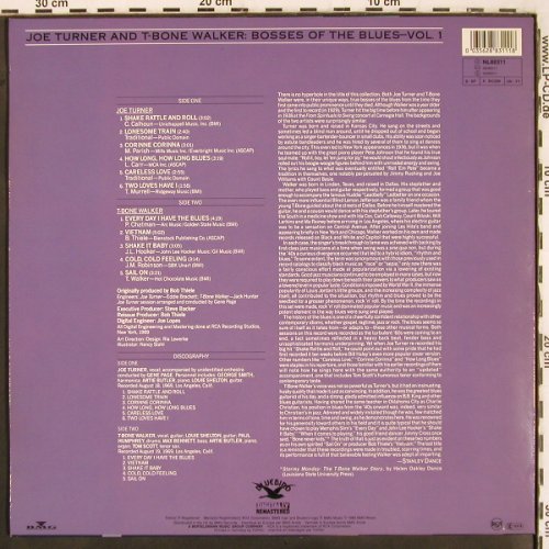 Turner,Joe and T-Bone Walker: Bosses of the Blues,Vol.1, Bluebird(NL88311), D, 1989 - LP - V3277 - 17,50 Euro