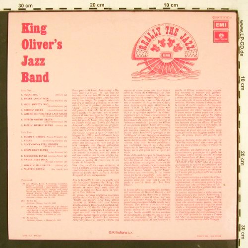 King Oliver's Jazz Band: Really The Jazz, Mono (1923), Parlophone(C 054-05639), I, Ri, 1974 - LP - V3596 - 9,00 Euro