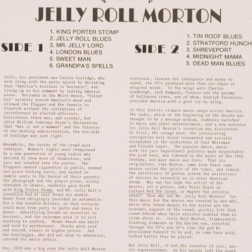 Morton,Jelly Roll: Jazz Trip, Piano Roll Solos, Trip(JT-1), US, 1973 - LP - V3608 - 9,00 Euro