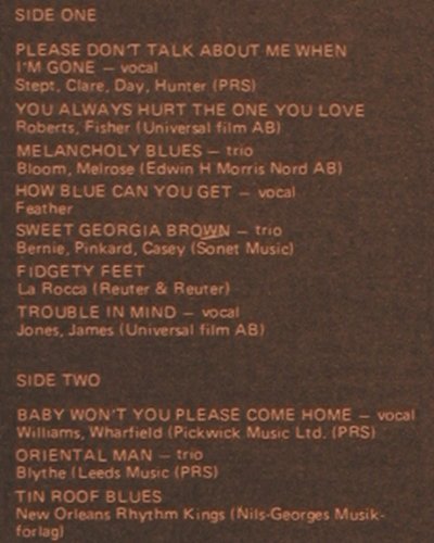 Bunta Horn Jazz Band: Please don't talk about me when I'm, Anatole Rec. (310609), S, woc, 1972 Typ: LP Best.-Nr.: V4414 Preis: 12,50 Euro