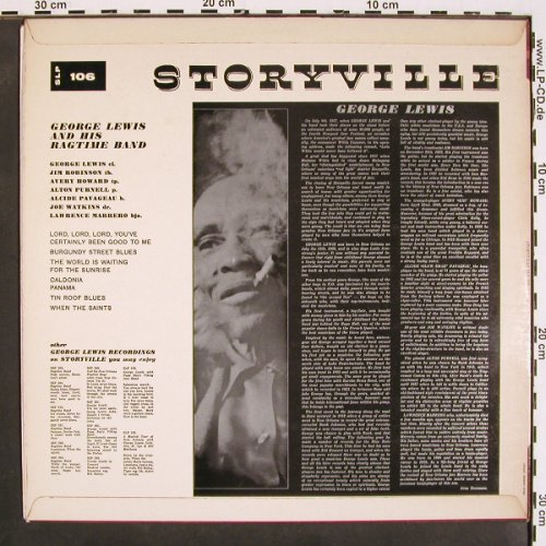 Lewis,George: In Concert (1954), stol, Storyville (SLP 106), DK Typ: LP Best.-Nr.: V4516 Preis: 7,50 Euro