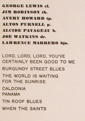 Lewis,George: In Concert (1954), stol, Storyville (SLP 106), DK Typ: LP Best.-Nr.: V4516 Preis: 7,50 Euro
