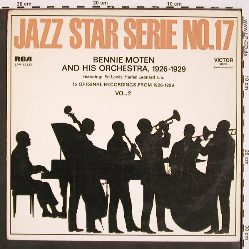Moten,Benni  and his Orchestra: Jazz Star Serie No.17,Vol.2,1926-29, RCA Victor (LPM 10 122), D, m-/vg+ Typ: LP Best.-Nr.: V4682 Preis: 6,00 Euro