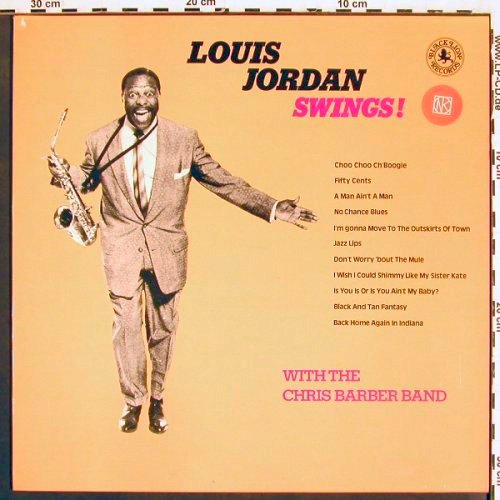 Jordan,Louis: Swings with the Chris Barber Band, Black Lion (BLP 30175), UK, 1976 Typ: LP Best.-Nr.: V4755 Preis: 9,00 Euro