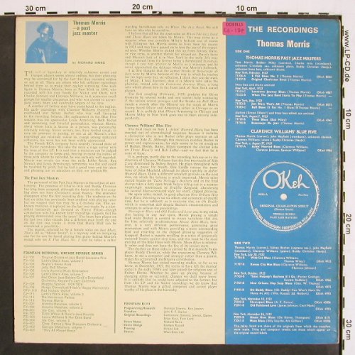 Morris,Thomas: w.his Past Jazz Masters/WilliamsB5, Fountain (FJ-113), UK, 1976 Typ: LP Best.-Nr.: V4765 Preis: 7,50 Euro