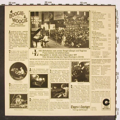 V.A.Boogie Woogie & Ragtime Contest: Joachim Palden.. Jan Zeman, Live, Gold Rec. Tages Anzeiger(GOLD LP 11 034), CH, 1977 - LP - V4828 - 6,00 Euro