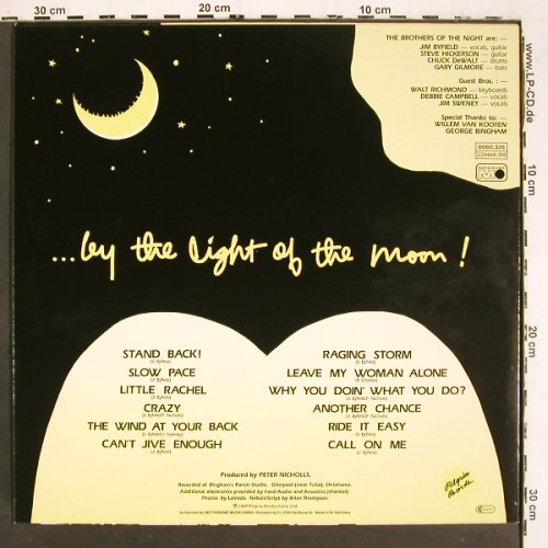 Rockin'Jimmy & t.Brothers o.t.Night: ...by the light of the moon !, Metronome (0060.326), D, 1980 Typ: LP Best.-Nr.: V6014 Preis: 7,50 Euro