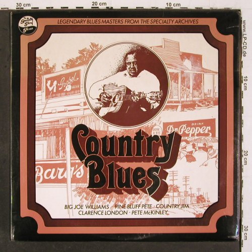 V.A.Country Blues: Big Joe Williams...Cl.London(49-50), Specialty Records (SNFT 5014), UK, m-&sol;vg+, 1973 Typ: LP Best.-Nr.: V6700 Preis: 7,50 Euro.