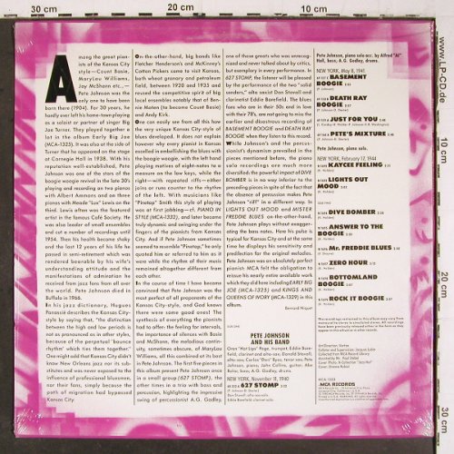 Johnson,Pete: Boogie Woogie Mood, 1940-44, FS-New, MCA (MCA-1333), US, sealed, 1980 Typ: LP Best.-Nr.: V6907 Preis: 20,00 Euro.