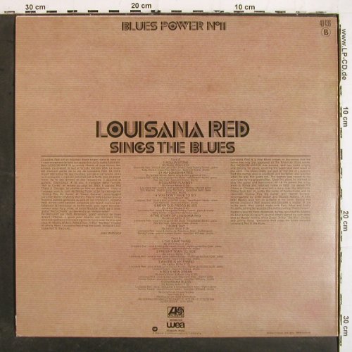 Louisiana Red: Sings the Blues, Blues Power No.11, Atlantic (40 436), F, m-&sol;vg+, 1975 Typ: LP Best.-Nr.: V7031 Preis: 20,00 Euro.