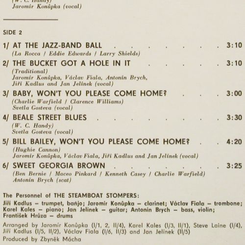 Steamboat Stompers: feat. Svetla Gosteva, Supraphon (1 15 1100), CZ, 1971 Typ: LP Best.-Nr.: V7542 Preis: 7,50 Euro.