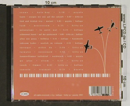 V.A.Einigen wir uns auf die Zukunft: Snowe... Console, 14 Tr., Spex, Kollaps&sol;Kitty-yo&sol;payola (7357-2), D, 1997 Typ: CD Best.-Nr.: 84519 Preis: 5,00 Euro.