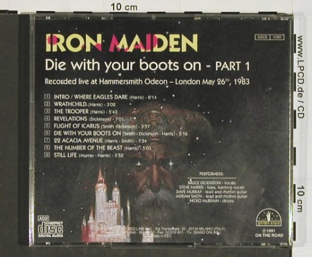 Iron Maiden: Die with your boots on,Part 1+2,'83, Golden Stars/On The Road(GSCD 1080/1081), I, LikeNew, 1991 - CD*2 - 84525 - 40,00 Euro