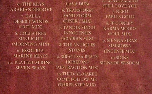 V.A.Arabic Cafe: Arabic Chilled Beats, FS-New,sealed, Bar de Lune(BARDcd14), UK, 2005 - 3CD - 84531 - 12,50 Euro