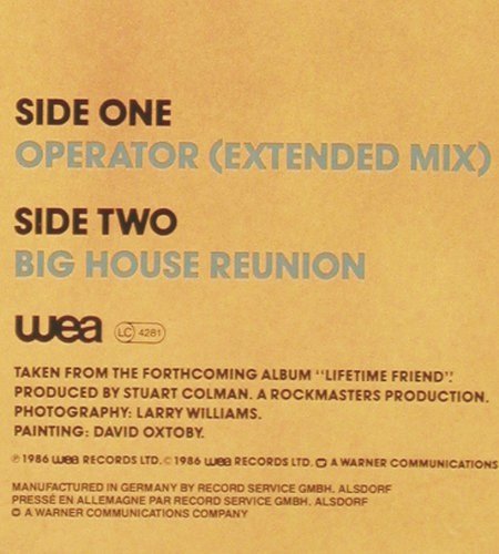 Little Richard: Operator,ext.mx / Big House Reunion, WEA(248 552-0), D, 1986 - 12inch - V4112 - 4,00 Euro