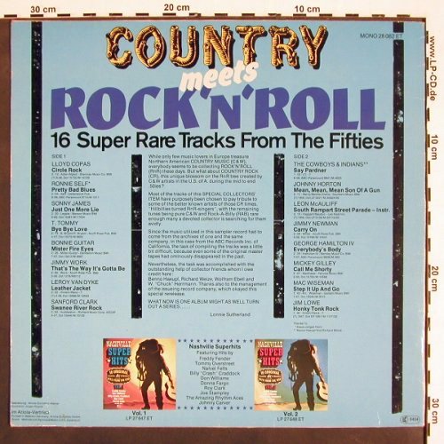 V.A.Country meets Rock'n'Roll: 16 Super Rare Tracks from the 50s, ABC(28 082 ET), D, Mono, 1978 - LP - V4365 - 7,50 Euro
