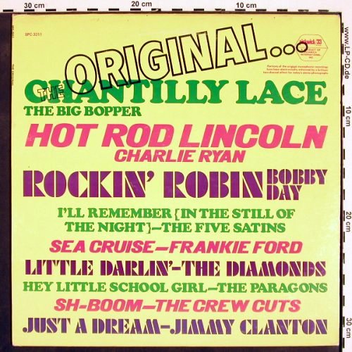 V.A.The Original...: Big Bopper.. Jimmy Clanton, Pickwick (SPC-3311), US, 1972 Typ: LP Best.-Nr.: V4463 Preis: 6,00 Euro