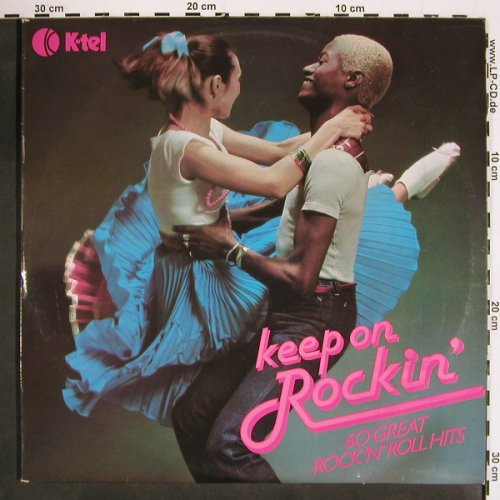 V.A.Keep on Rockin': 60 Great Rock'n'Roll Hits, K-tel (NE0633), F/UK, 1978 Typ: 3LP Best.-Nr.: V4567 Preis: 7,50 Euro