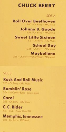Berry,Chuck: The Story Of Rock and Roll, Ariola (28 911 XAT), D, 1977 Typ: LP Best.-Nr.: V7716 Preis: 6,00 Euro.