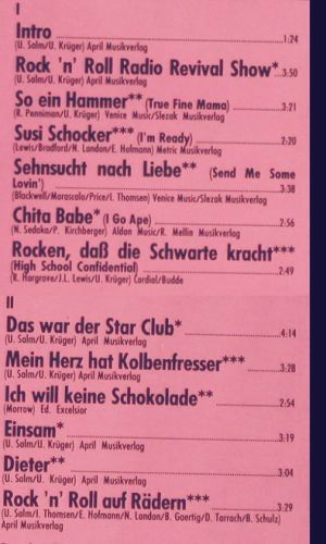 Rudolf Rock & die Schocker: R'n'R Revival Show, m-/vg+, Star Club(9198 028), D, 1979 - LP - V7783 - 6,00 Euro