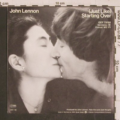 Lennon,John: (Just Like) Starting Over, Geffen(GEF 79 186), D, 1980 - 7inch - T5806 - 4,00 Euro