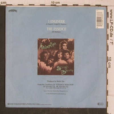 Animotion: I Engineer&sol;The Essence, Casablanca (884 433-7), D, 1986 Typ: 7" Best.-Nr.: T5823 Preis: 2,50 Euro.