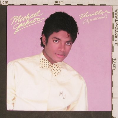 Jackson,Michael: Thriller (special edit) Only Cover, Epic (A-3643), NL, 1983 Typ: Cover Best.-Nr.: T5832 Preis: 3,00 Euro.