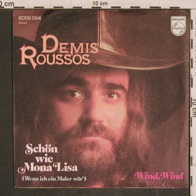 Roussos,Demis: Schön wie Mona Lisa / Wind Wind, Philips(6009 594), D, 1975 - 7inch - T5808 - 3,00 Euro
