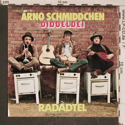 Radadtel: Arno Schmiddchen &sol; Diddeldei, Cornet (3172), D, 1969 Typ: 7" Best.-Nr.: T5829 Preis: 2,50 Euro.