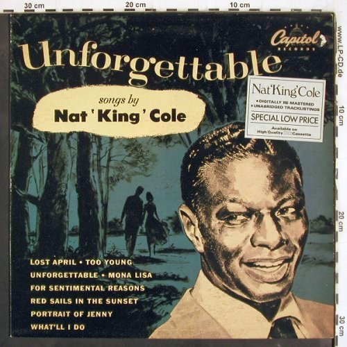 Cole,Nat King: Unforgettable (1955), rem., Capitol(EMS 1100), UK, Ri,  - LP - V4000 - 6,00 Euro