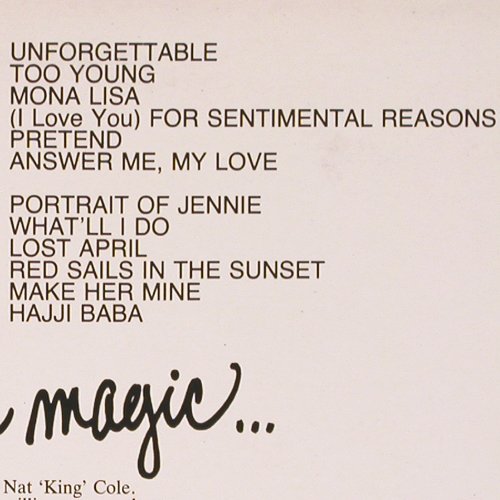 Cole,Nat King: Unforgettable (1955), rem., Capitol(EMS 1100), UK, Ri,  - LP - V4000 - 6,00 Euro